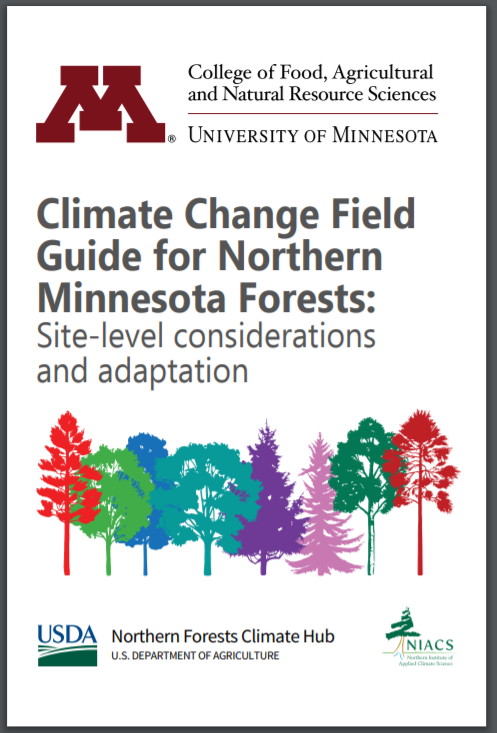 Climate change field guide cover for MN