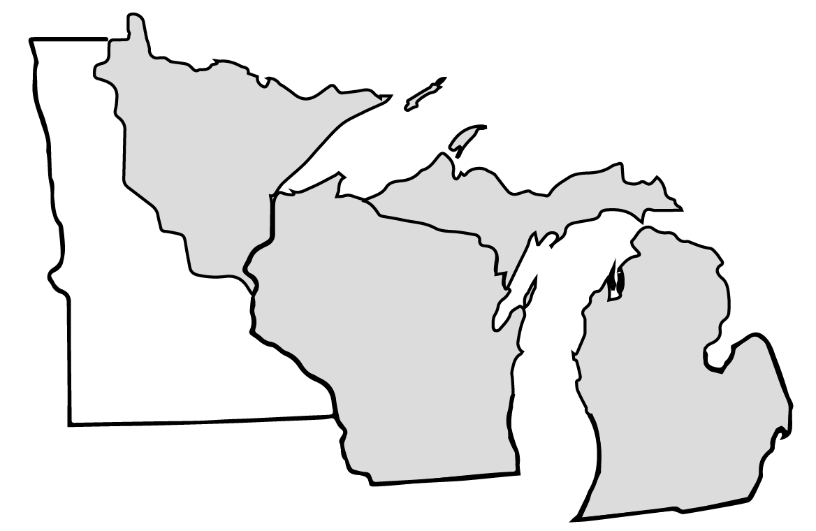 Map of Northwoods Region.