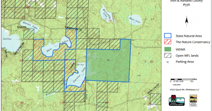 Map of the Caroline Lake SNA. 