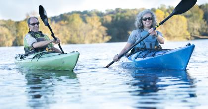 Kayakers.