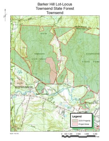 Barker Hill project area map