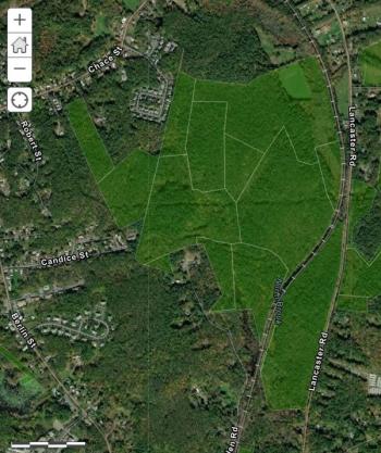 Map of the 40 caves project area