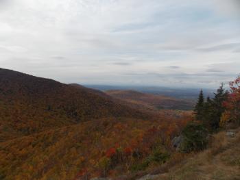 A view of the project area and surrounding landscape from atop Mount Horrid.