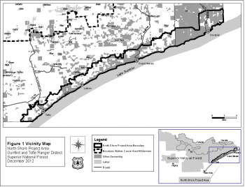 North Shore project vicinity map. 