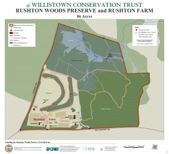 Map of Rushton Preserve