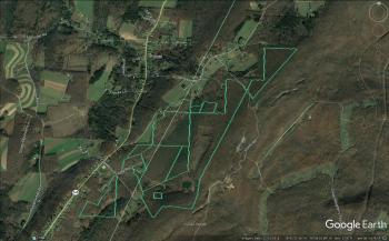 TNC Finzel Preserve boundaries in western Maryland