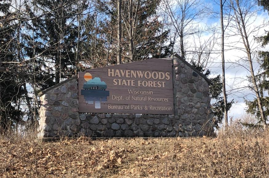 Sign for Havenwoods State Forest