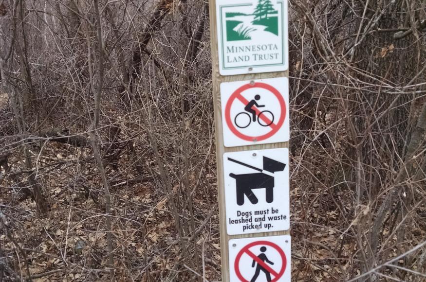 The Minnesota Land Trust maintains a conservation easement across Sunfish Lake Park. 
