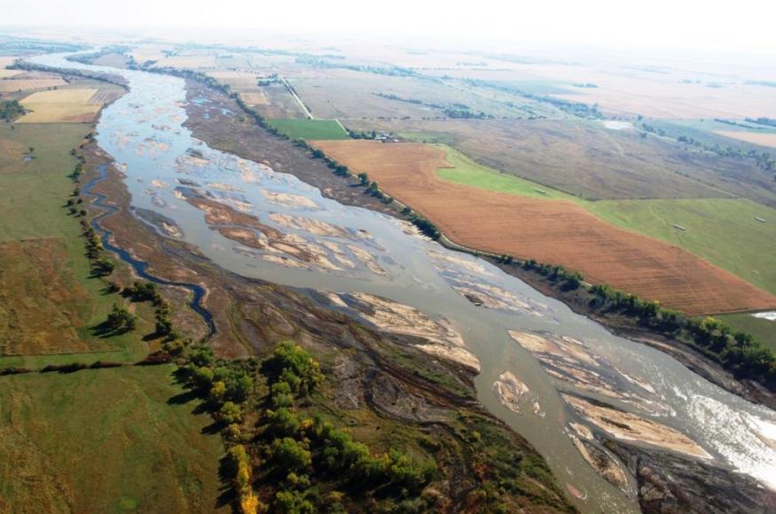 The Central Platte River at Audobon's Rowe Sanctuary. Photo: Audubon Nebraska